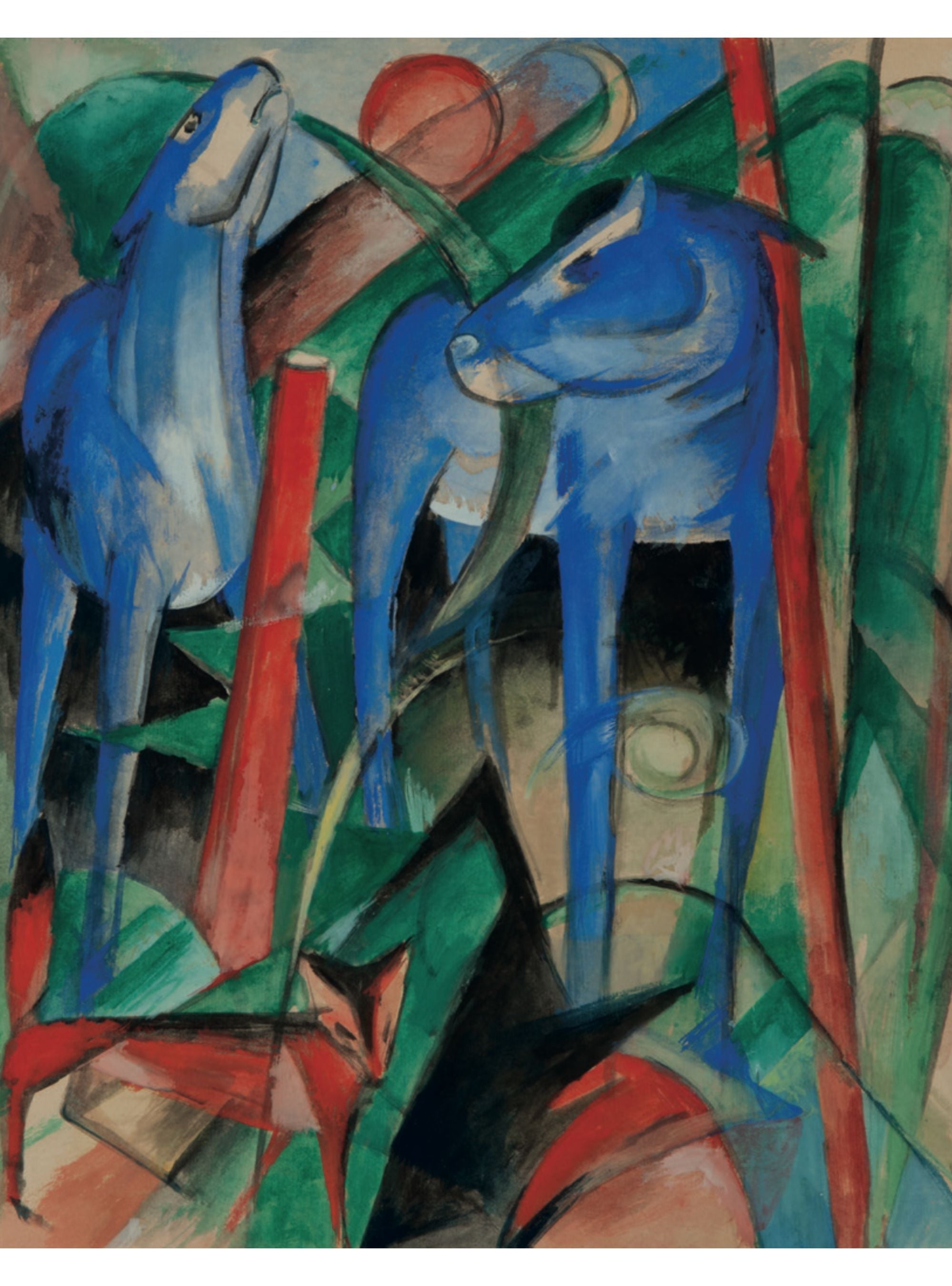Franz Marc - Schöpfung der Pferde